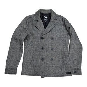 MODERN AMUSEMENT Wool Blend Luxury Winter Puffer Parka Jacket Mens Medium